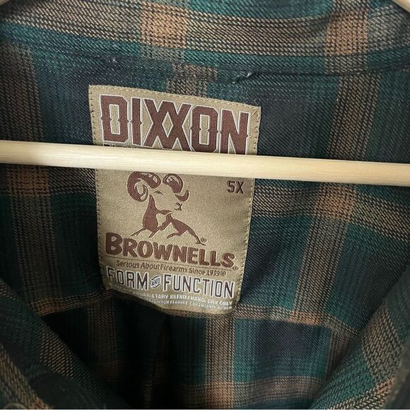 Dixxon Men's 5XL  Brownells Flannel Button-down Shirt - Picture 2 of 7